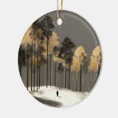 Solitary Walker Forest Ornament (Links)
