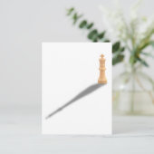 Solitary Whiite King Postkarte (Stehend Vorderseite)