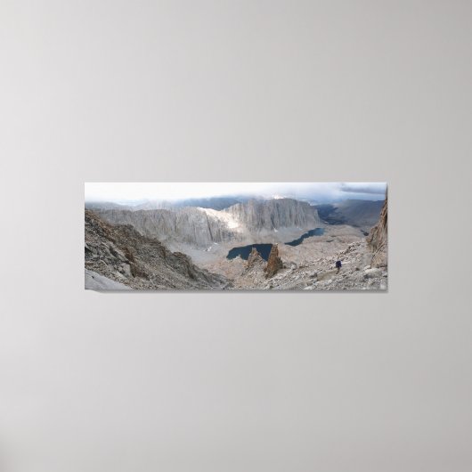 Solitary Wiker, Mountains, Lake, Fine Art Leinwanddruck (Vorderseite)
