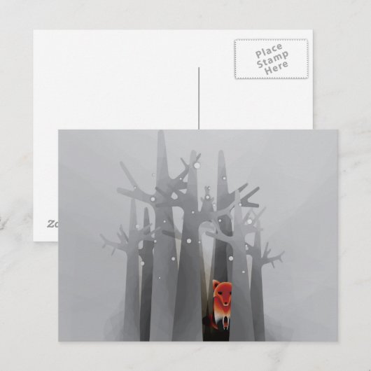 Solitude Fox Postkarte (Vorne/Hinten)