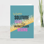 Solitude Introspection Introvertierte Nietzsche Zi Karte (Vorderseite)