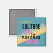 Solitude Introspection Introvertierte Nietzsche Zi Magnet (Vorderseite/Rückseite)