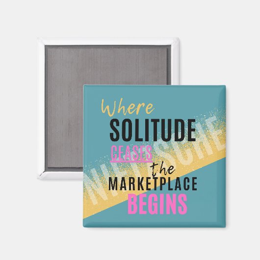 Solitude Introspection Introvertierte Nietzsche Zi Magnet (Vorderseite/Rückseite)