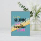 Solitude Introspection Introvertierte Nietzsche Zi Postkarte (Stehend Vorderseite)
