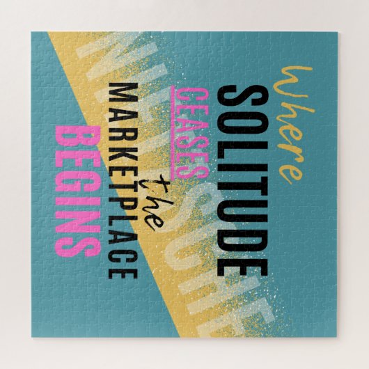 Solitude Introspection Introvertierte Nietzsche Zi Puzzle (Horizontal)