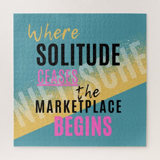 Solitude Introspection Introvertierte Nietzsche Zi Puzzle (Vertikal)