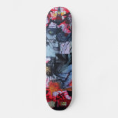 Solitude steht für Goth Liebe Mixed Media Einzigar Skateboard (Vorderseite)