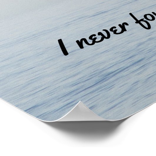 Solitude Thoreau Zitat Ocean Kayaking Blau Poster (Ecke)