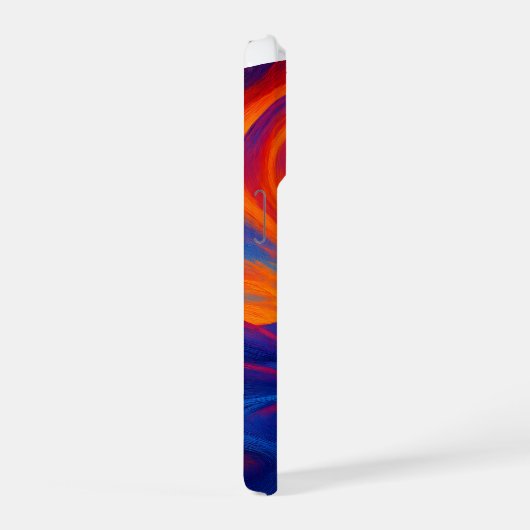 Solitude Under the Sun Vibrant Abstract iPhone Hülle (Rechte Seite)