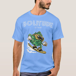 Solitude Utah Funny Snowboarding Bierhops T-Shirt
