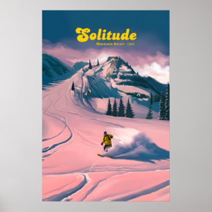 Solitude Utah Skigebiet Reiseplakat Poster