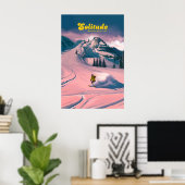 Solitude Utah Skigebiet Reiseplakat Poster (Heimbüro)