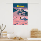 Solitude Utah Skigebiet Reiseplakat Poster (Küche)