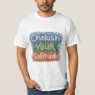 Solitude's Embrace in Shirt-Design T-Shirt