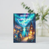 Solitudes Haven: Eine Retreat-Weihnachtskarte für Postkarte (Stehend Vorderseite)