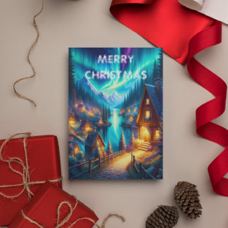 Solitudes Haven: Eine Retreat-Weihnachtskarte für  Postkarte