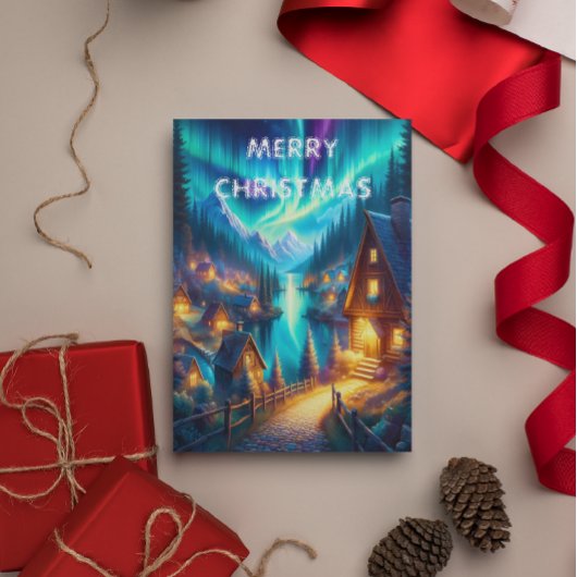 Solitudes Haven: Eine Retreat-Weihnachtskarte für Postkarte