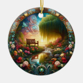 Solitudes Sanctuary Ein Keramik Weg zum Nachdenken Keramik Ornament (Vorne)