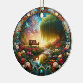 Solitudes Sanctuary Ein Keramik Weg zum Nachdenken Keramik Ornament (Links)