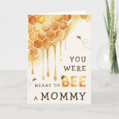 Soll eine Mutter sein Honigwabe Muttertag Karte (Vorderseite)