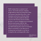 Soll ich dich mit einem Sommertag vergleichen? Son (Vorne/Hinten)