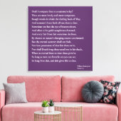 Soll ich dich mit einem Sommertag vergleichen? Son Leinwanddruck (Insitu (Wohnzimmer))