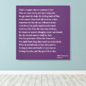 Soll ich dich mit einem Sommertag vergleichen? Son Leinwanddruck (Insitu (Holzboden))