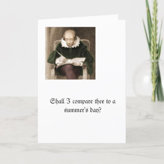 Soll ich dich vergleichen? karte