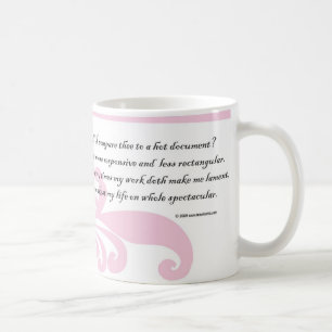 Soll ich thee mit einem heißen Dokument Kaffeetasse
