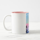 Söll, Österreich Skifahrplakat Zweifarbige Tasse (Links)