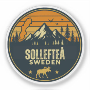Sollefteå, Schweden Sverige Aufkleber