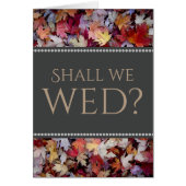 "Sollen wir es tun?" + Rustikale, gefallene Herbst (Vorne)