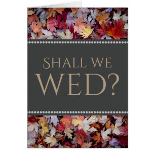 "Sollen wir es tun?" + Rustikale, gefallene Herbst
