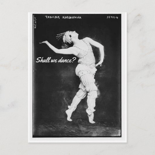 Sollen wir tanzen? Postkarte (Vorderseite)