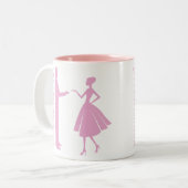 Sollen wir tanzen? zweifarbige tasse (Vorderseite Links)