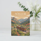 Sóller-Bahn Spanien Postkarte (Stehend Vorderseite)