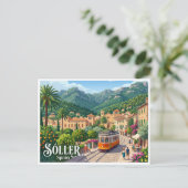 Sóller Spanien Postkarte (Stehend Vorderseite)