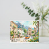 Sóller Spanien Postkarte (Stehend Vorderseite)