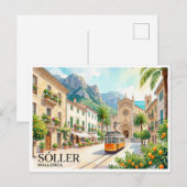 Sóller Spanien Postkarte (Vorne/Hinten)