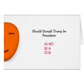 Sollte Donald Trump Präsident Joke sein | Funny Ca (Vorderseite (Horizontal))