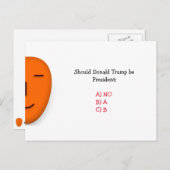 Sollte Donald Trump Präsident sein | Funny Postcar Postkarte (Vorne/Hinten)