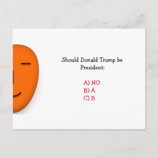 Sollte Donald Trump Präsident sein | Funny Postcar Postkarte