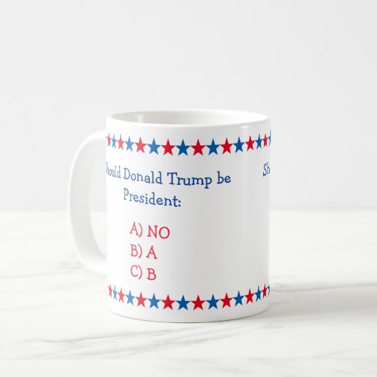 Sollte Donald Trump Präsident werden, sollte er po Kaffeetasse (Vorderseite Links)