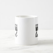 Sollte ein Warnschild Funny Sarcastic Sprichwort h Kaffeetasse (Mittel)