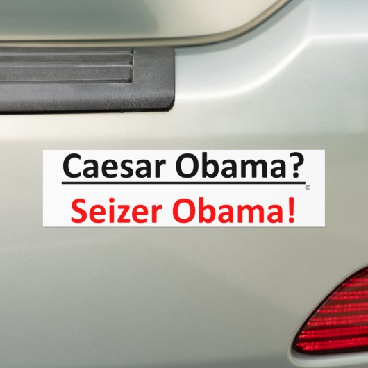 Sollte es Caesar Obama oder Seizer Obama sein? Autoaufkleber (Auf Auto)