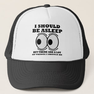 sollte schlafen Funny Ball Cap Hut Truckerkappe