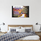 SOLLTEN SIE DIE ERSTE POEM-Leinwand GEHEN? Leinwanddruck (Insitu (Schlafzimmer))