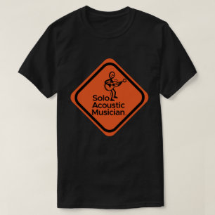 Solo Acoustic Musician Männer Schwarzes T-Shirt Or