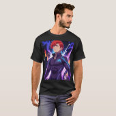 Solo Anime Poster - Fiery Red Hair, intensive Akti T-Shirt (Vorne ganz)