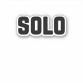 Solo Aufkleber (Vorderseite)
